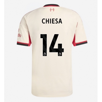 Billige Fotballdrakt Liverpool Federico Chiesa #14 Replika Bortedrakt 2025-26 Kortermet